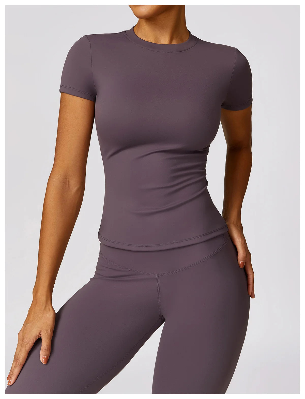 Yoga Shirts Women Top Quick Dry Running Tops Tights Push Up Workout Gym Clothes Female Short Sleeve Fitness Sports T-Shirts