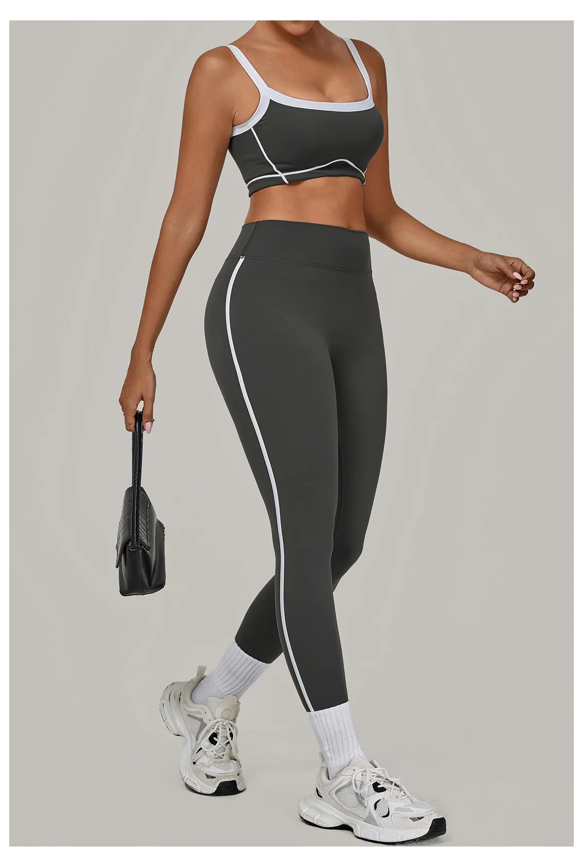 2PCS Yoga Suit Women Tracksuit Sports Bra High Waist Leggings Sports Outfit Gym Set Fitness Workout Clothes Running Sportswear