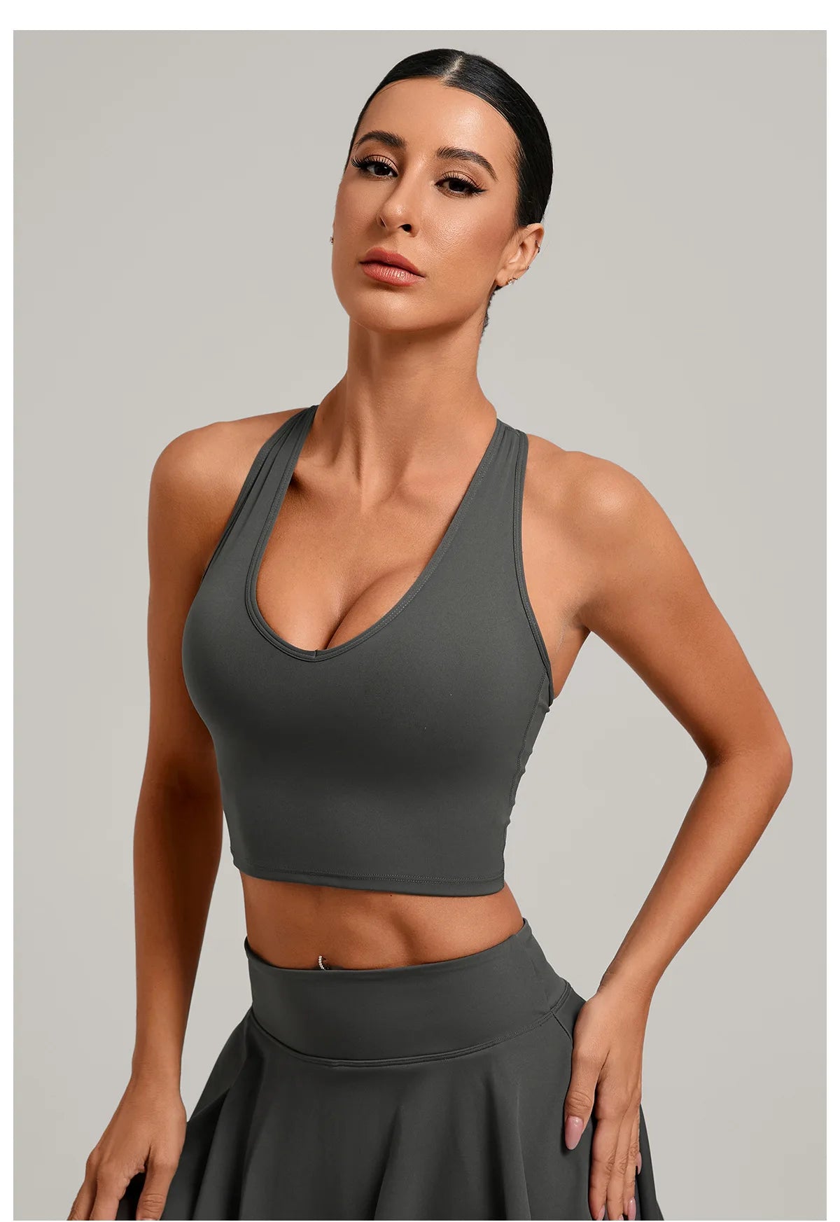 Sexy Sports Bra Anti-Sweat Fitness Top Women High Strength Yoga Bra Shockproof Crop Top Push Up Sport Underwear Gym Workout Top