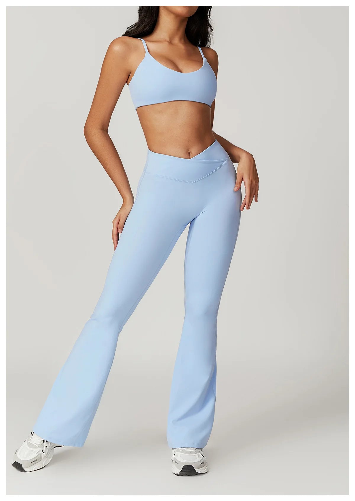 Flare Leggings Yoga Pants Women Bell-bottoms Yoga Tights High Waist Fitness Pants Stretch Gym Workout Sports Push Up Leggings