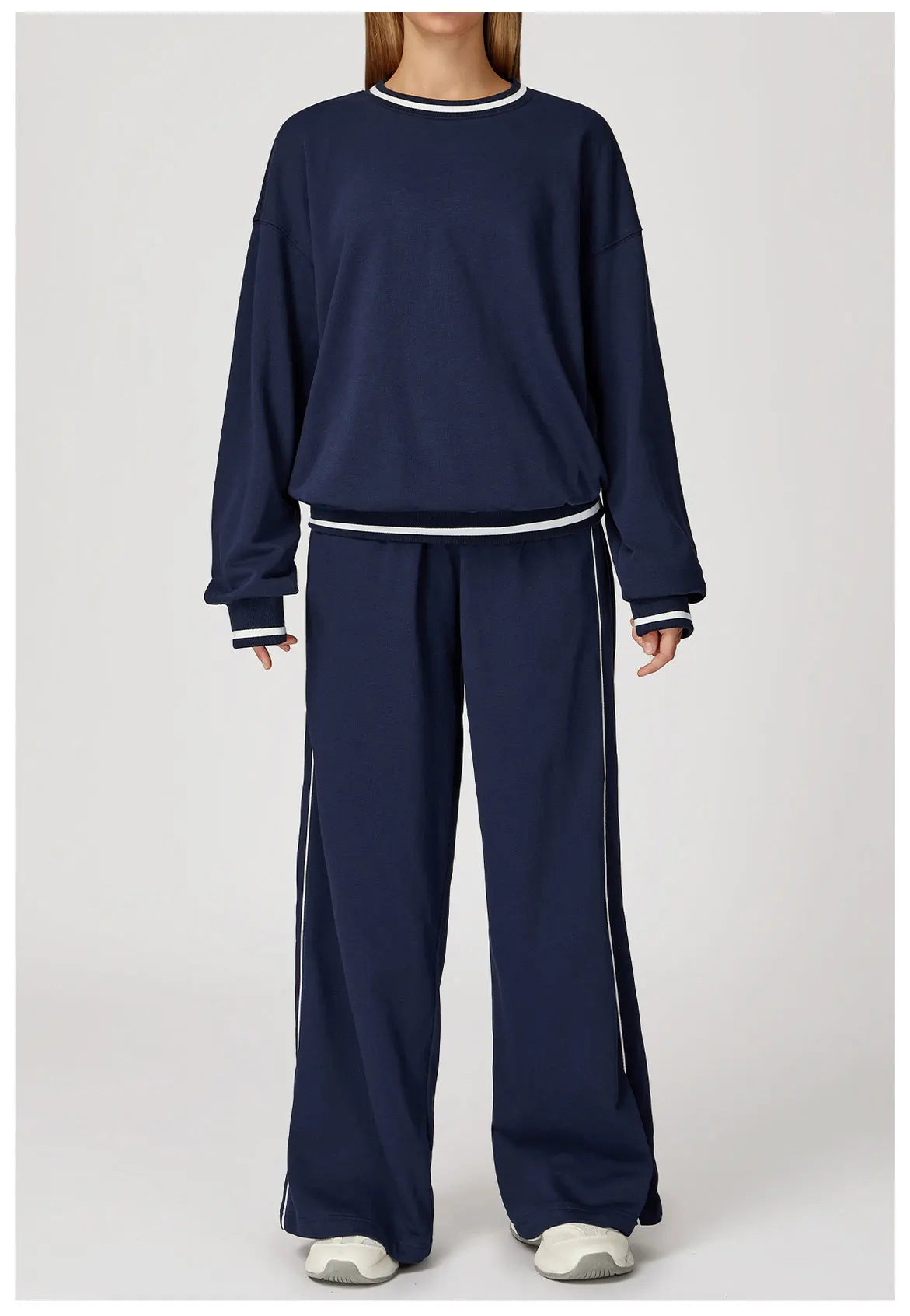 2PCS Winter Yoga Set Contrasting Hoodie Set Women's Tracksuit Comfortable Running Gym Set Women's Clothes Outdoor Sports Set