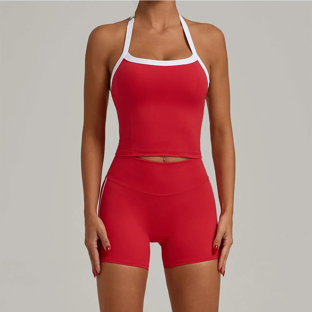 Women Tracksuit Butt Lifting Sports Set Shorts Gym Clothes Yoga Suit For Fitness Short and Underwear Training Workout Tracksuit