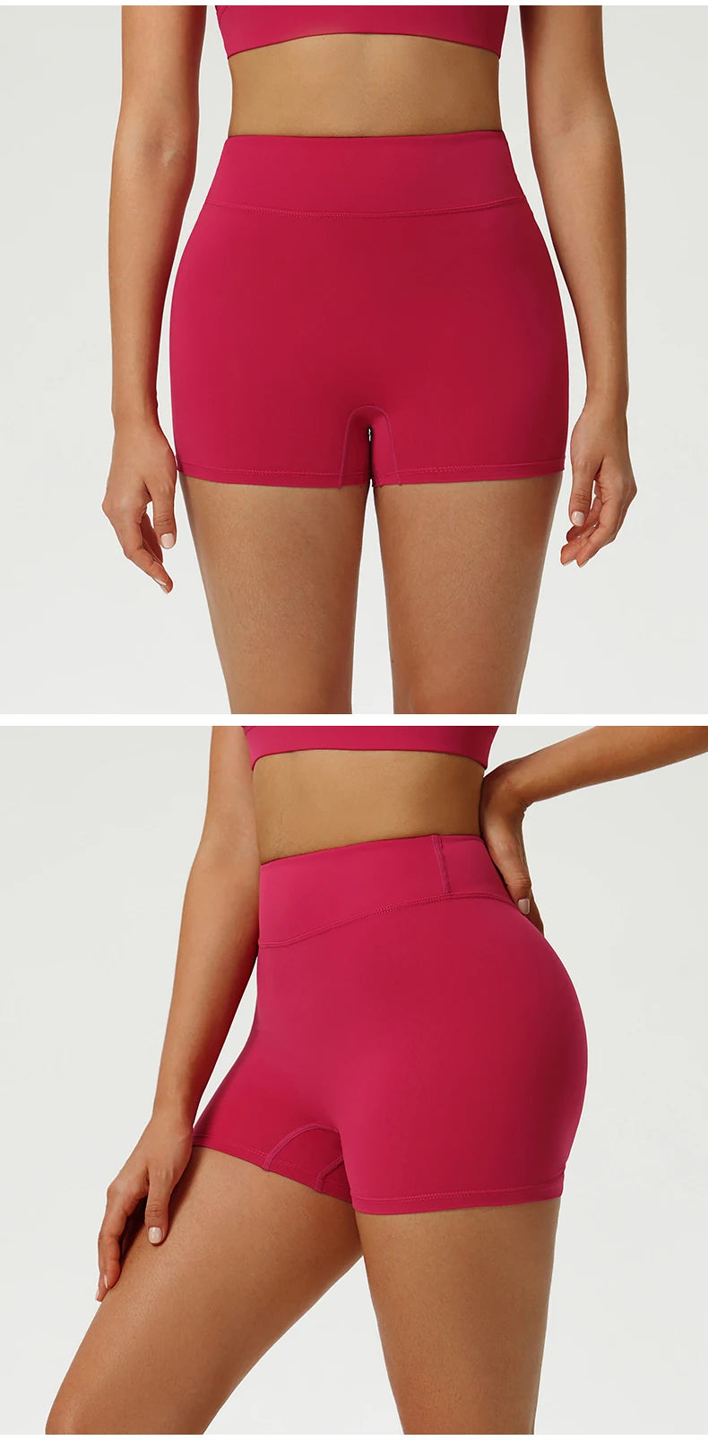 Women Yoga Shorts High Waist Workout Shorts Fitness Yoga Lift Butt Fitness Ladies Yoga Gym Running Impact Short Pants Sportswear
