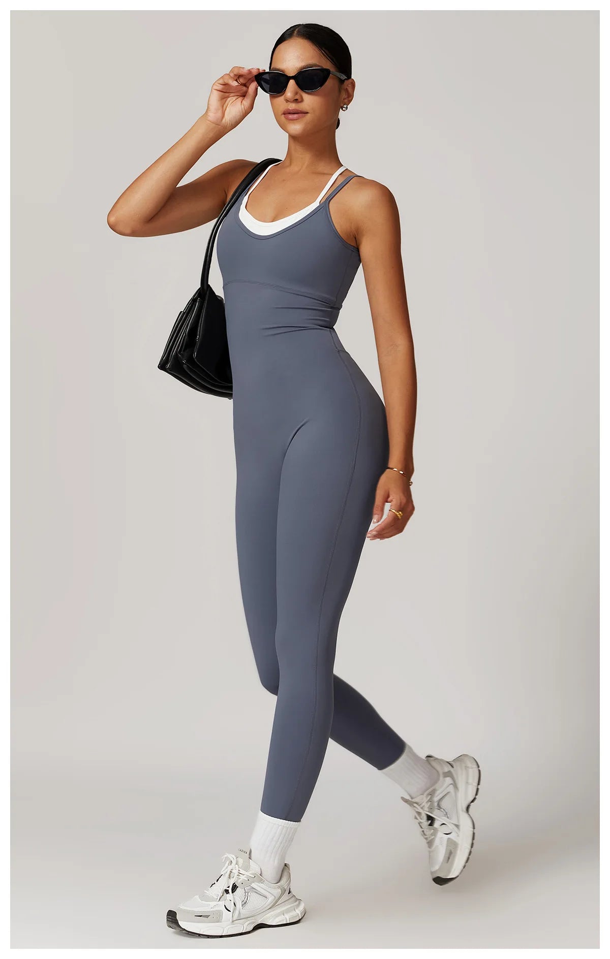Color Blocked Jumpsuit Gym Set Women Yoga Suit Back Cross Sportswear Women Sports Jumpsuit Fitness Rompers Workout Bodysuits