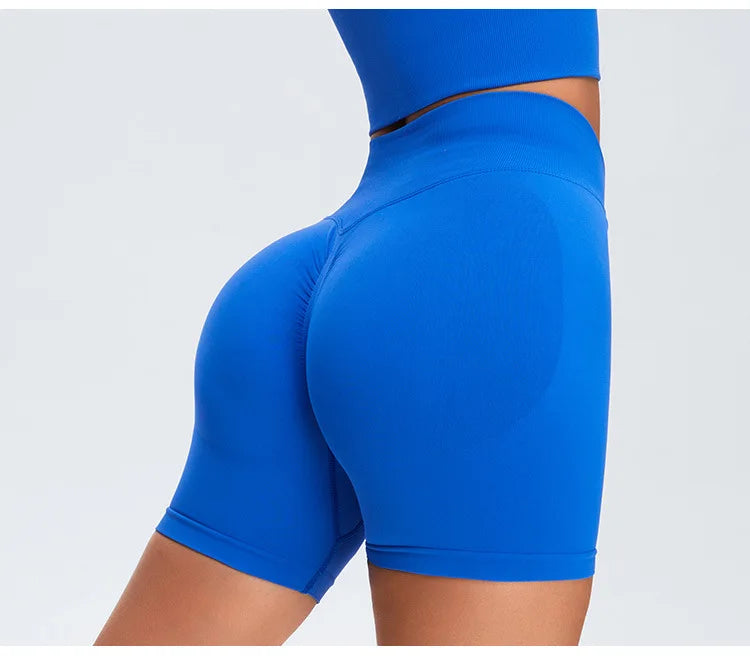 High Waist Seamless Shorts Women Scrunch Butt Yoga Shorts Push Up Gym Shorts Athletic Booty Fitness Workout Short Women Clothing