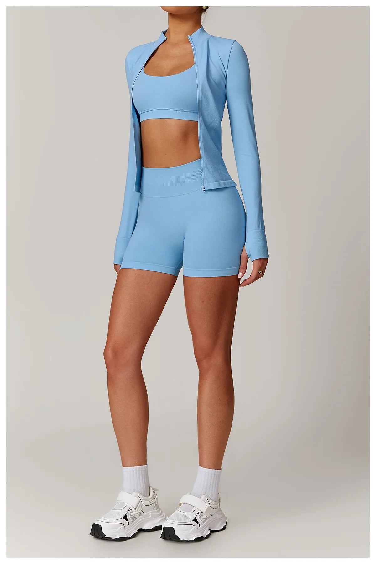 Ribbed Shorts for Women Yoga Shorts Push Up Booty Workout Gym Shorts Fitness High Waist Sports Short Seamless Women Clothing