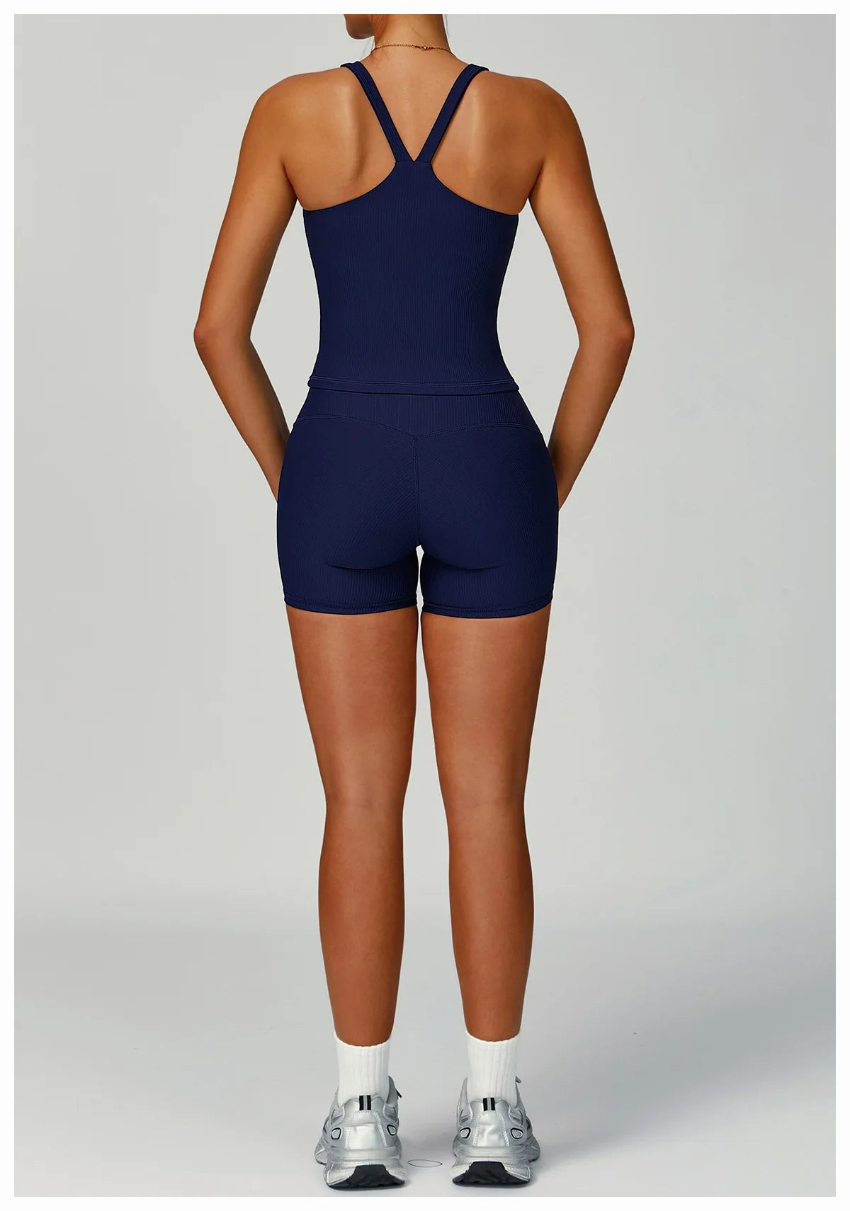 Women Tracksuit 2PCS Yoga Suit Sports Set Quick-Drying Gym Set Running Workout Zipper Long Sleeve Sports Shorts Yoga Clothing