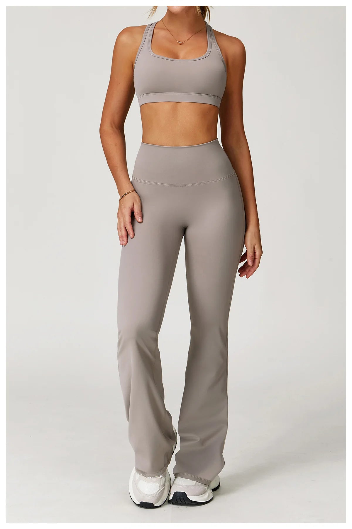 Yoga Set 2 Pieces Women Clothes Workout Outfits Fitness Sportswear Gym Tracksuit High Waist Leggings Sports Bra Athletic Wear