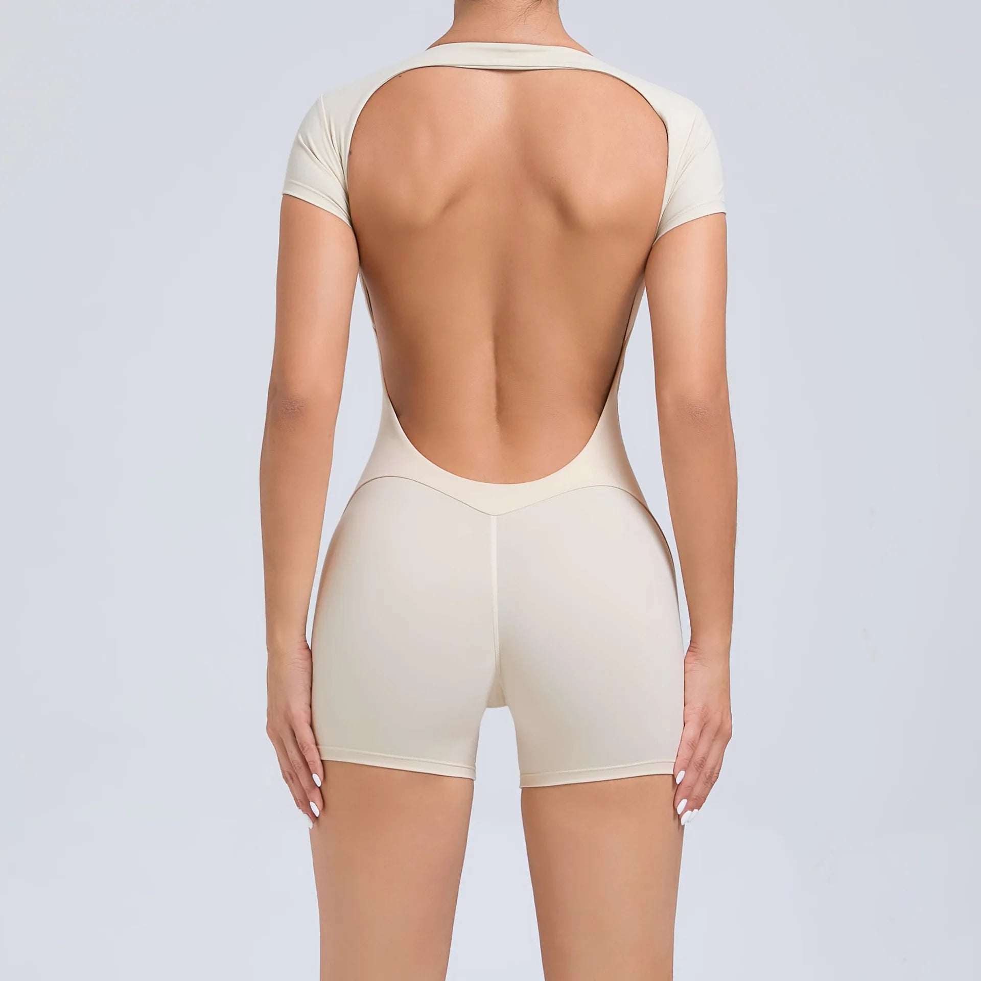 Jumpsuit Yoga Set Women Workout Set One Piece Sports Suit Short Sleeve Gym Clothes Push Up Fitness Set Bodysuit Sportswear