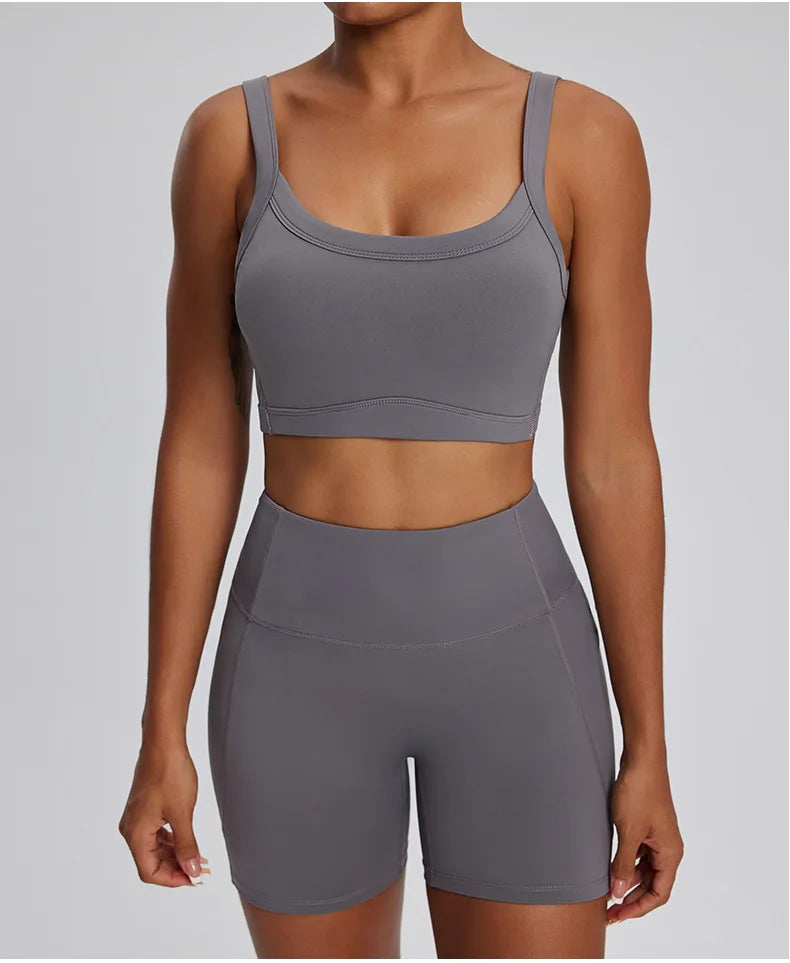 2PCS Yoga Suit Gym Set Women Clothes Running Tracksuit Workout Long Sleeve High Waist Bell-bottoms Sports Shirt Yoga Clothing