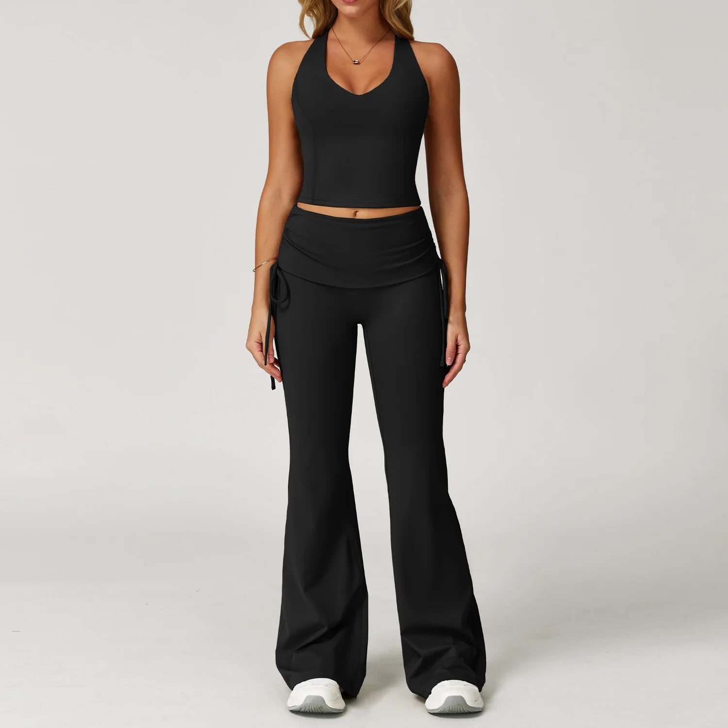 2PCS Yoga Set Workout Sets Women Tracksuit Gym Clothes Push Up Fitness Outfits Running Workout Sportwear Sport Bra Leggings Suit