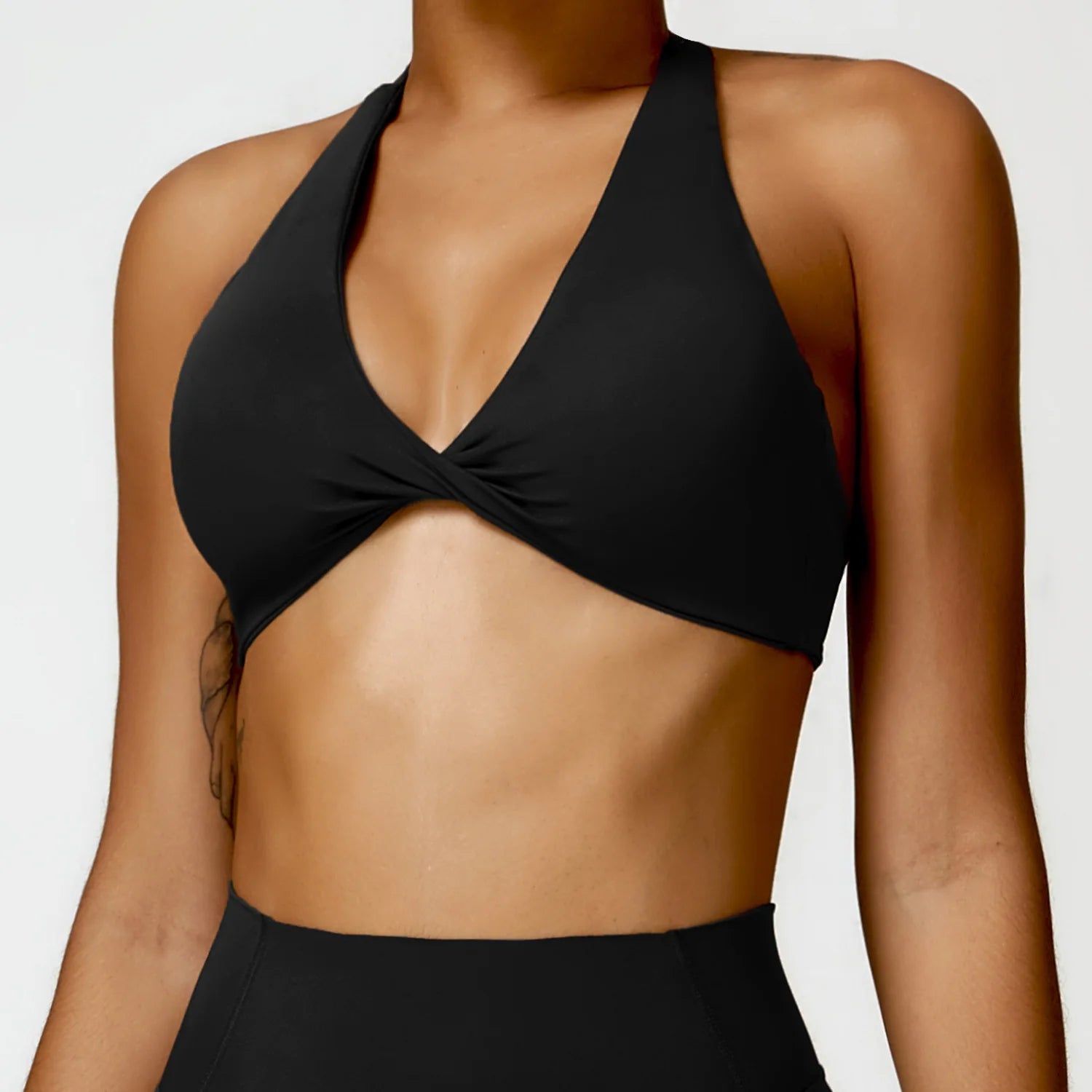 Women's Halter Sports Bra Sexy Beautiful Back Top Push Up Fitness Bra Yoga Gym Workout Bra Fitness Top Sports Breathable Bra