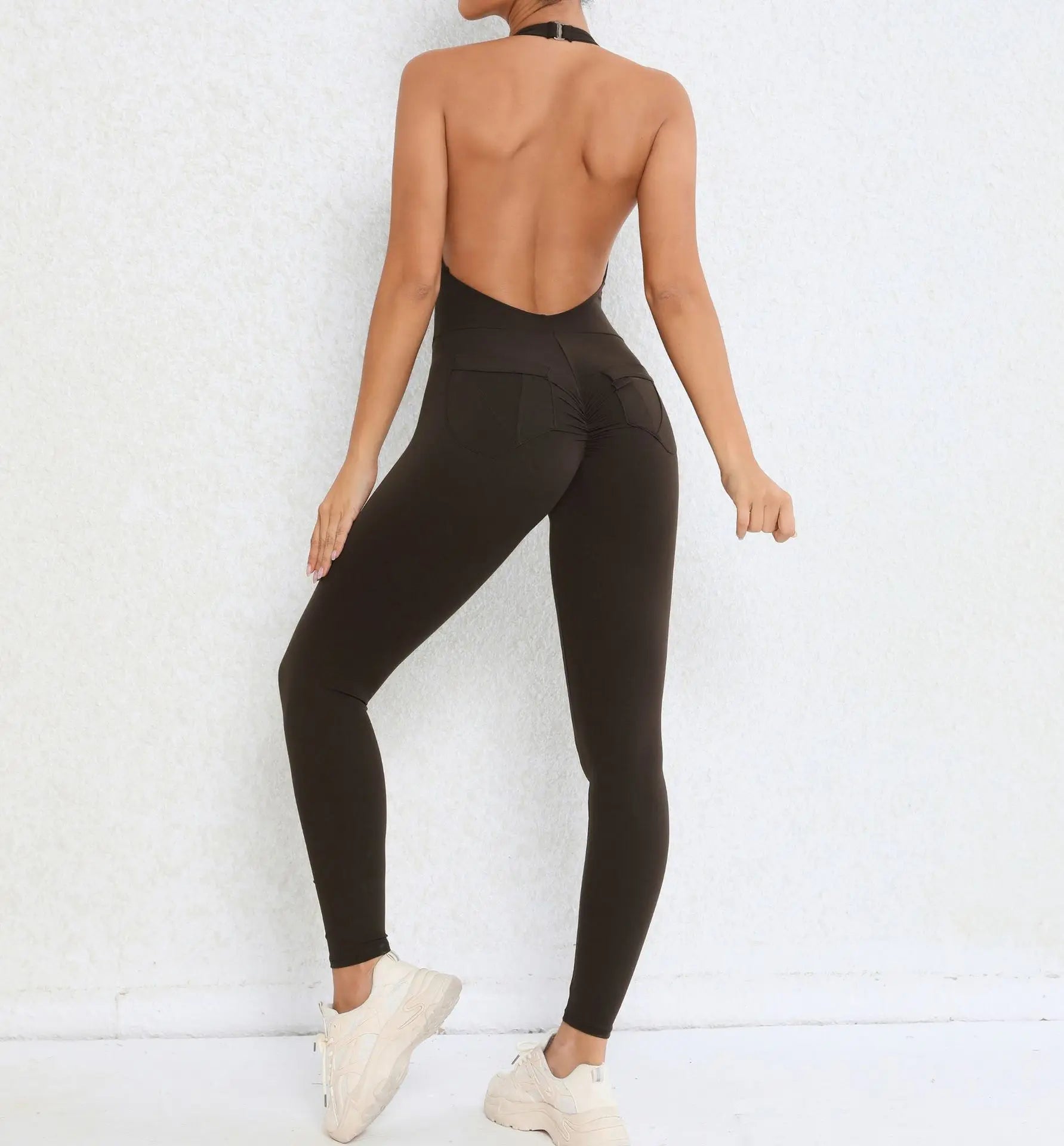 Women's Tracksuit Yoga Set Jumpsuits One Piece Bodysuits Fitness Rompers Sleeveless Sportswear Gym Set Workout Clothes