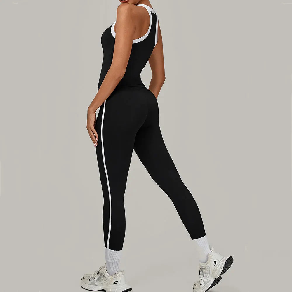2 Pieces Yoga Set Women's Tracksuit Workout Clothes Sportswear Gym Clothing High Waist Leggings Fitness Bra Push Up Sports Suits