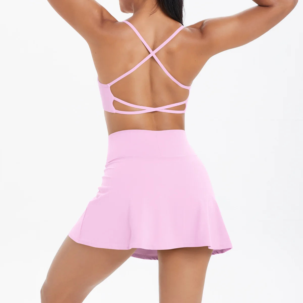 Yoga Outfits Women Tracksuit Sport Bras Shorts Workout Set Women Yoga Clothes Fitness Yoga Short Skirt Gym Set Yoga Sets