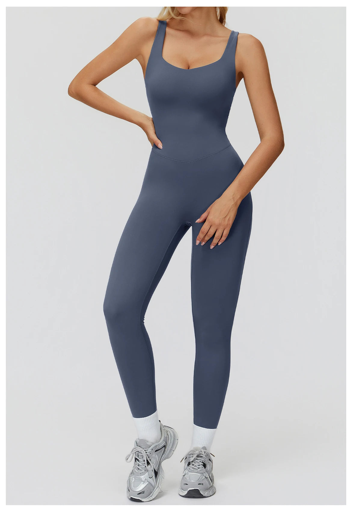 Women's Tracksuit Yoga Set Jumpsuits One Piece Fitness Rompers Sleeveless Sportswear Gym Set Push Up Bodysuits Workout Clothes