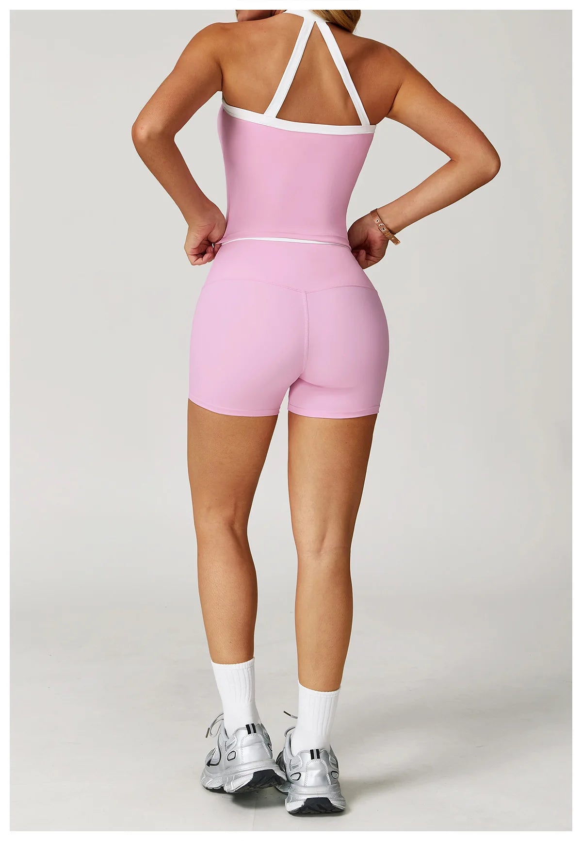 Women Yoga Shorts High Waist Workout Shorts Fitness Impact Shorts Yoga Lift Butt Fitness Ladies Cycling Gym Running Short Pants
