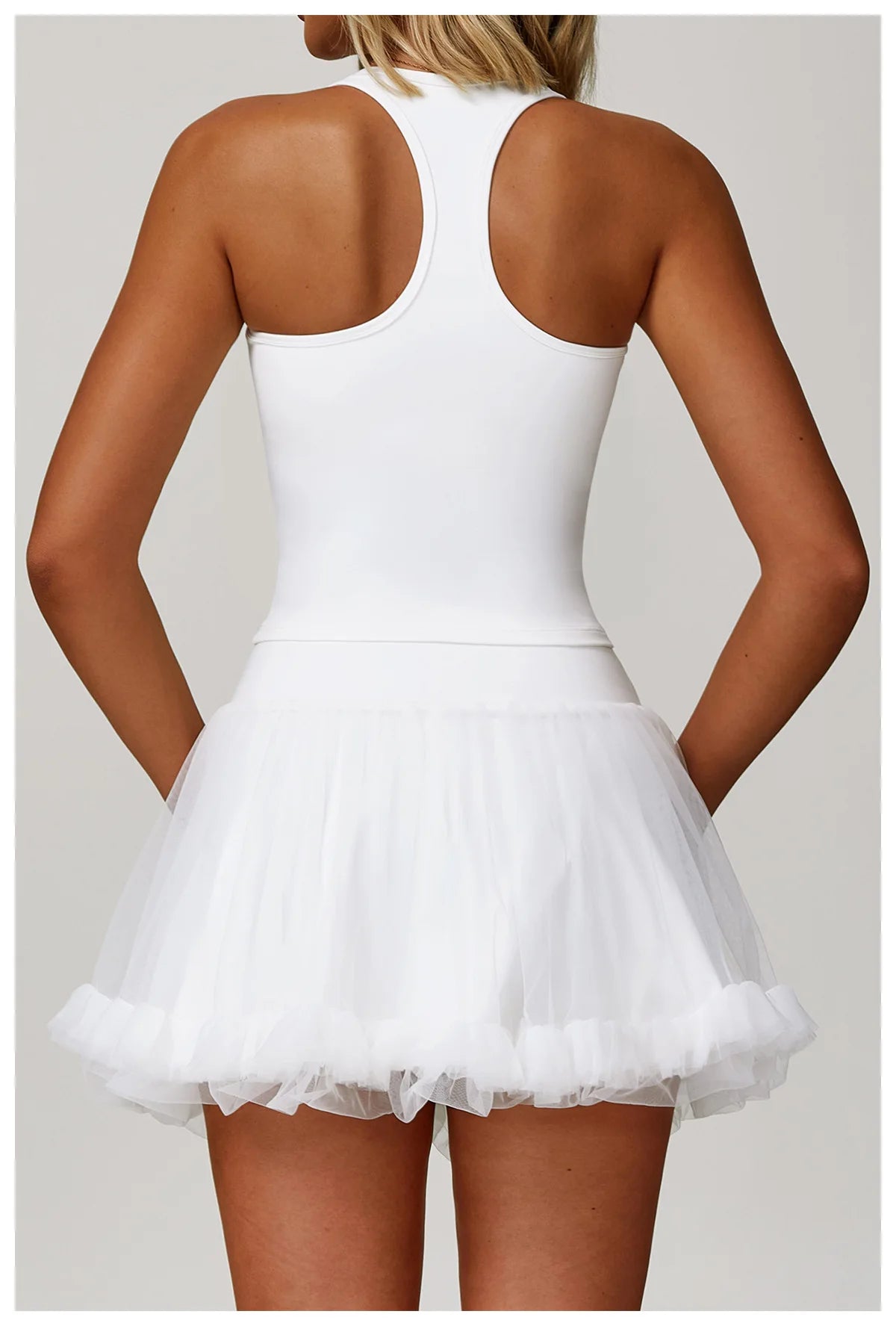 Summer Women's Yoga Short Skirt Anti Glare Short Skirt High Waist Tennis Skirt Casual A-line Half Skirt Mesh Sports Short Skirt