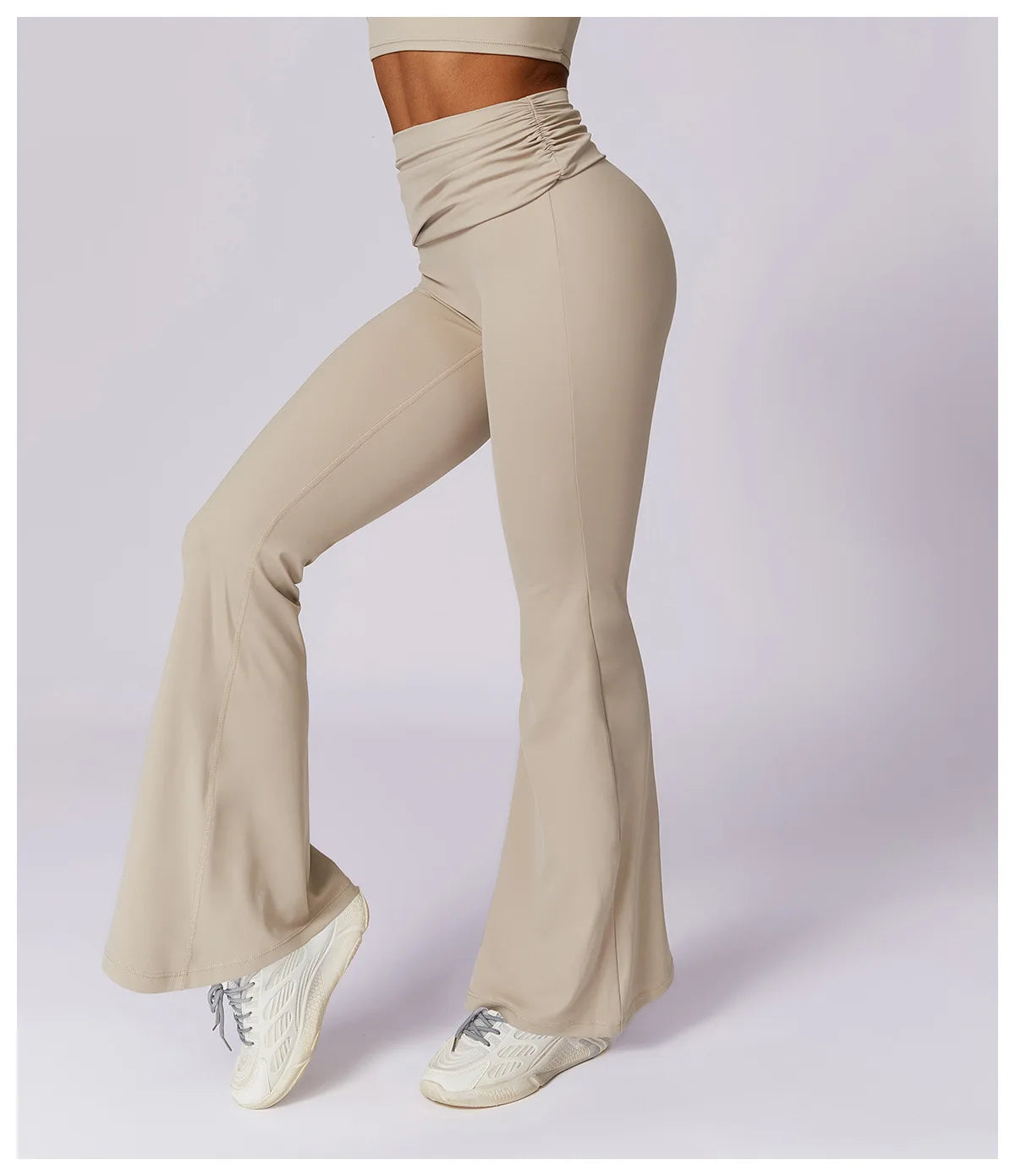 Workout Flare Leggings Yoga Pants Women High Waist Wide Leg Pant Women Gym Fitness Sports Black Flared Pant Latin Dance Trousers