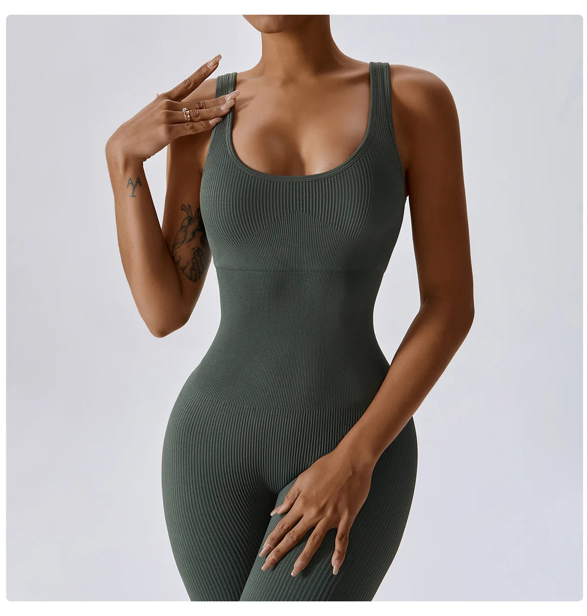Women's Tracksuit Seamless Yoga Set Yoga Jumpsuits One Piece Workout Rompers Sportswear Gym Set Workout Clothes Women Bodysuit