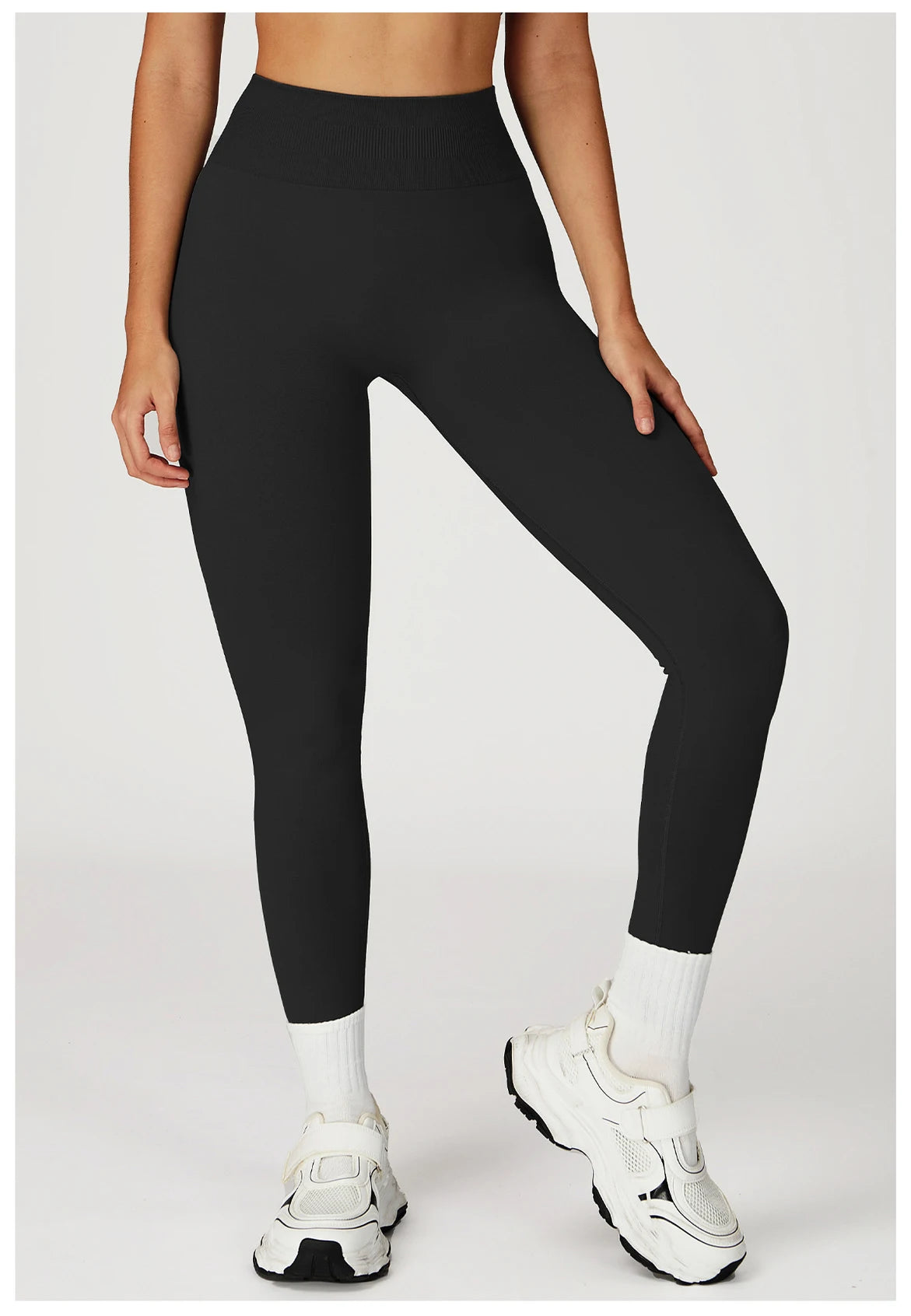 Seamless High Waist Solid Leggings Women Slim Tights Fitness Yoga Elastic Leggings Push Up Butt Knit Fashion Gym Workout Pants