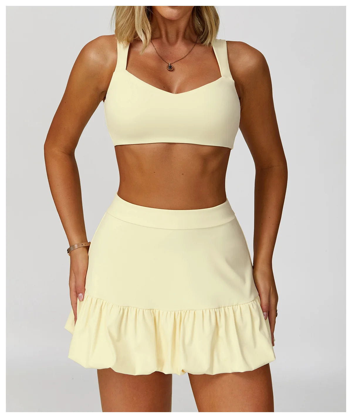 High Waisted Tennis Mini Skirt Women's Tennis Yoga Golf Sports Belt Safety Pants Pocket Comfortable and Breathable Sports Skirt