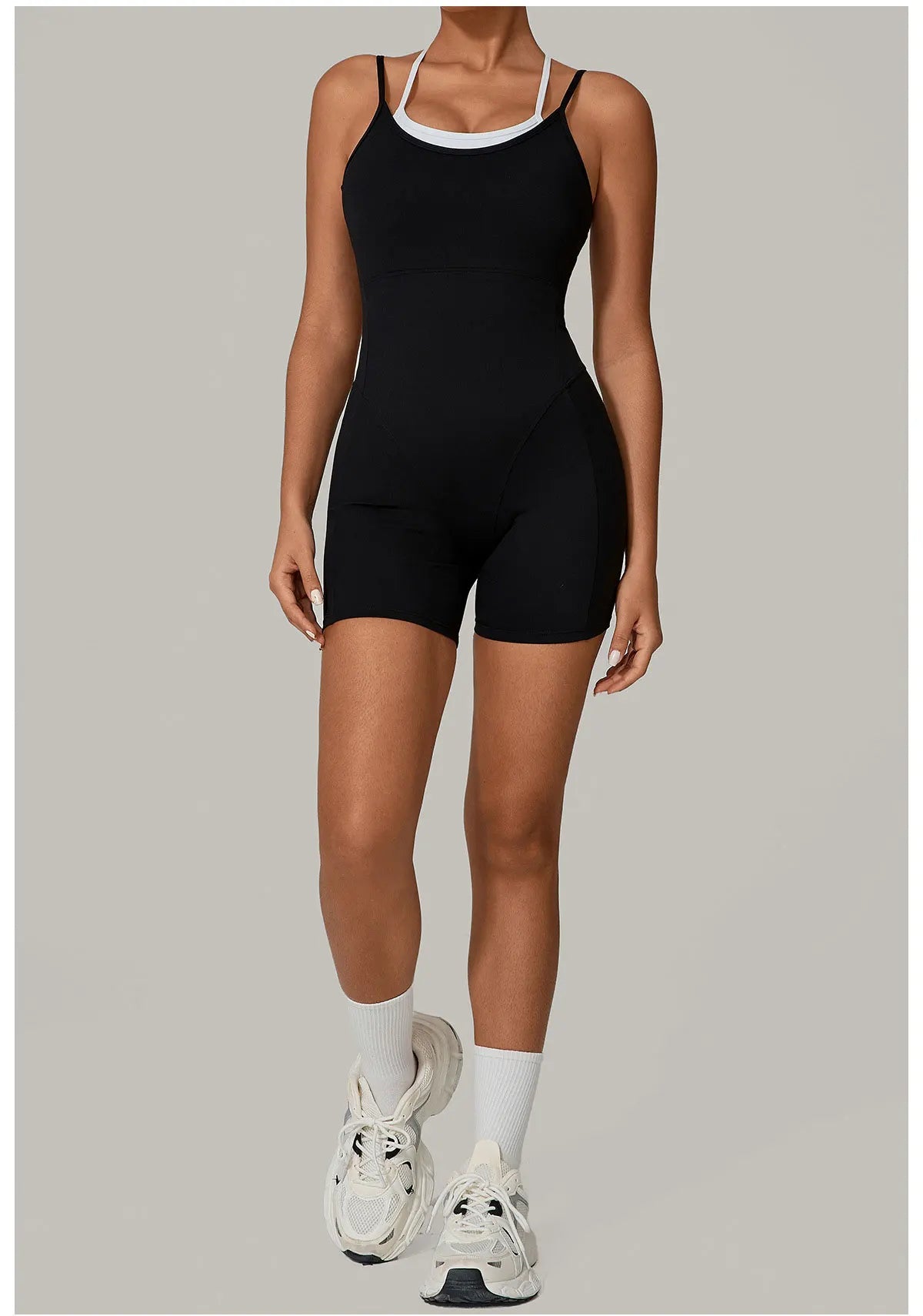 Short Sports Jumpsuit Sleeveless Gym Set Women Tracksuit Yoga Clothes Rompers Workout One-piece Suit Female Outdoor Bodysuits
