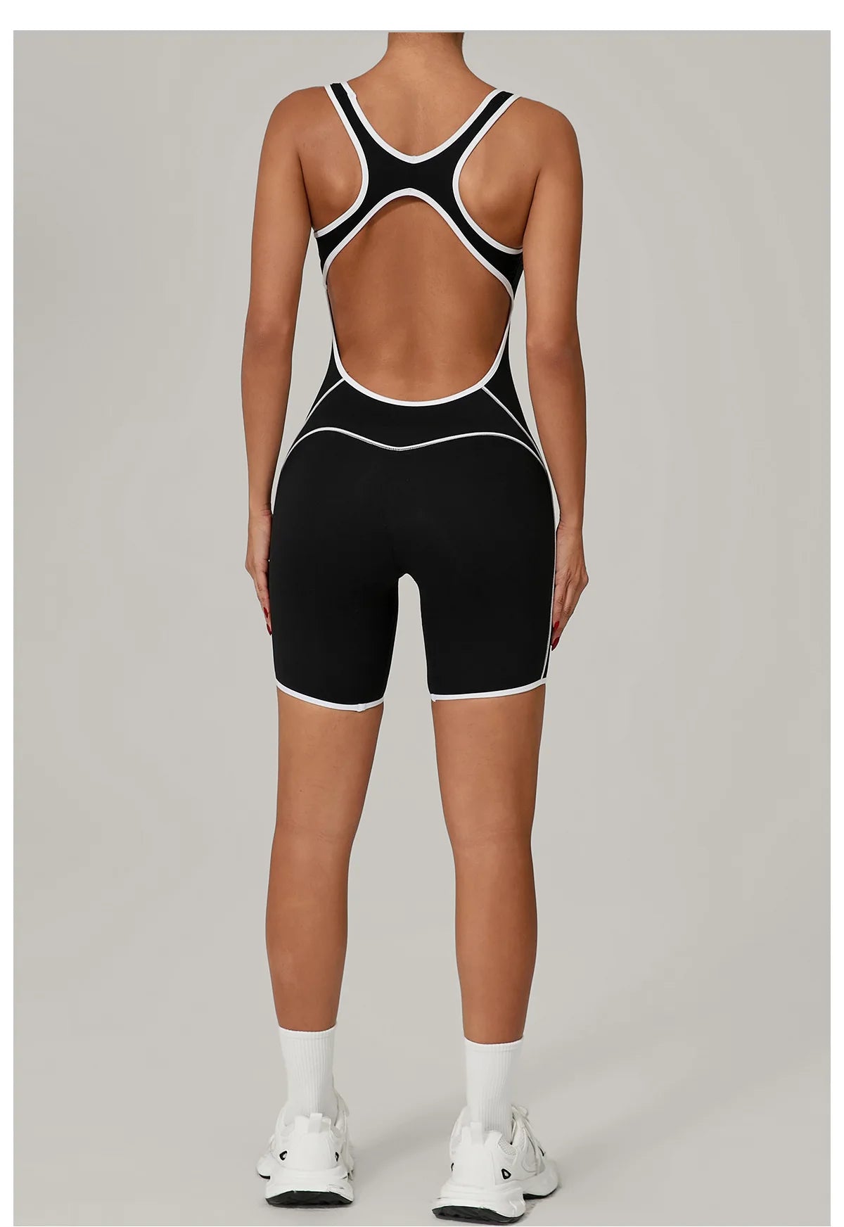 Color Blocked Gym Set Women Tracksuit Yoga Suit Sportswear Women Sports Jumpsuit Fitness Rompers Female Push Up Workout Bodysuit