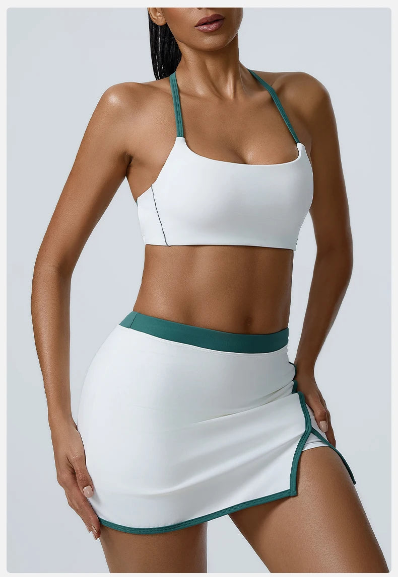 Workout Clothes Women's Tracksuit 2PCS Yoga Set Sportswear Gym Clothing High Waist Leggings Sportswear Fitness Sports Bra