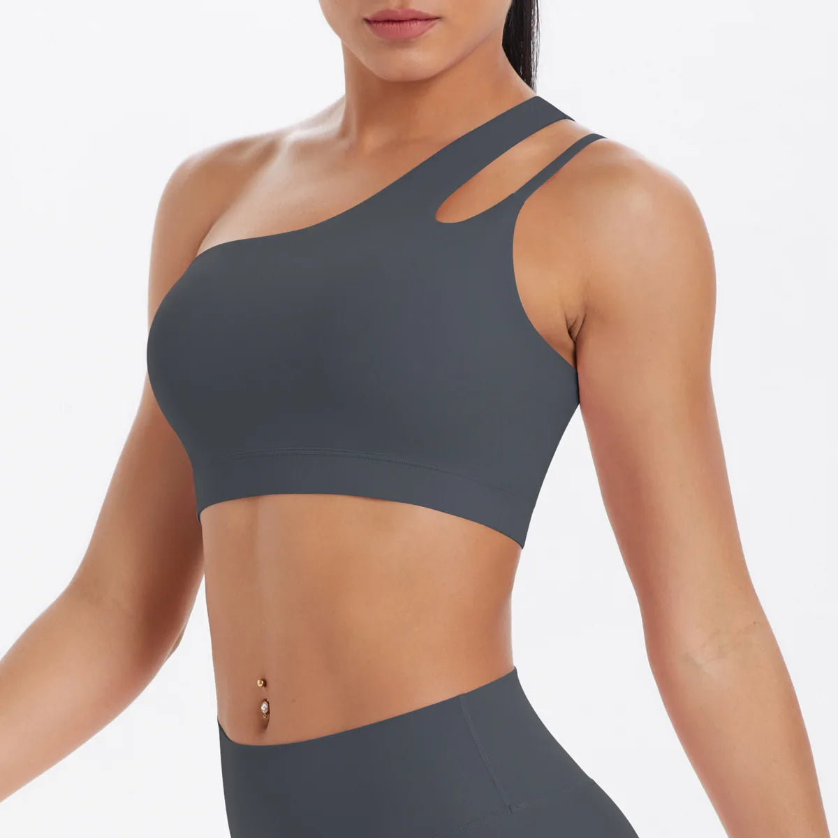 Sports Bra Women Push Up Fitness Bras One Shoulder Underwear Shockproof Yoga Bra Workout Bra Yoga Running Bra Sexy Vest
