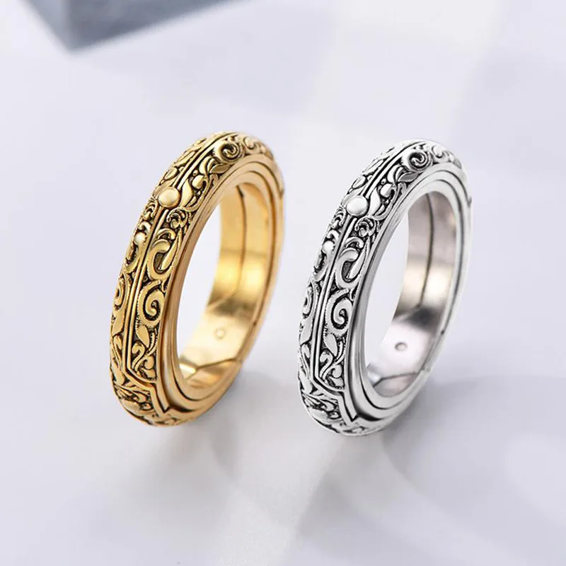 Astronomy Ball Rings Men Openable Rotate Sphere Cosmic Planet letter Ring Women Fashion Jewelry DropShipping 7-12 Size Kольца - Image 2
